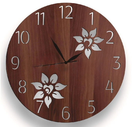 Wooden 3d Wall Clock